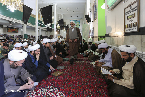 مراسم ترحیم طلبه همدانی