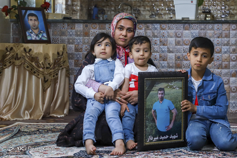شهید حمید میردار، ۳۲ ساله، معدنچی جانباخته در حادثه معدن زمستان یورت. دو فرزند پسر ۹ ساله و ۲/۵ ساله و یک دختر ۵ ساله داشت.