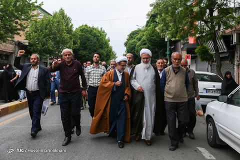 راهپیمایی حمایتی از تصمیم شورای عالی امنیت - قزوین