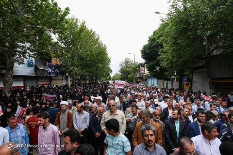 راهپیمایی حمایتی از تصمیم شورای عالی امنیت - قزوین