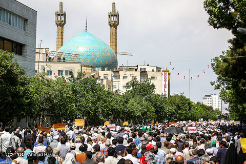 راهپیمایی حمایت از بیانیه شورای عالی امنیت ملی - مشهد