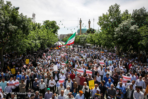 راهپیمایی حمایت از بیانیه شورای عالی امنیت ملی - مشهد