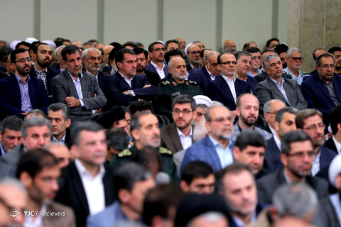دیدار مسئولان نظام با رهبر انقلاب