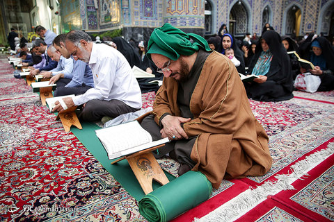 مراسم ترتیل خوانی قرآن کریم در حرم مطهر امام رضا (علیه السلام)