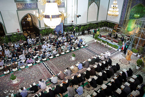 مراسم ترتیل خوانی قرآن کریم در حرم مطهر امام رضا (علیه السلام)