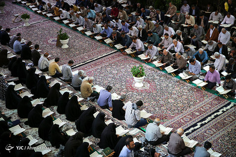 مراسم ترتیل خوانی قرآن کریم در حرم مطهر امام رضا (علیه السلام)