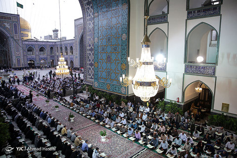 مراسم ترتیل خوانی قرآن کریم در حرم مطهر امام رضا (علیه السلام)