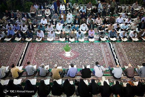 مراسم ترتیل خوانی قرآن کریم در حرم مطهر امام رضا (علیه السلام)