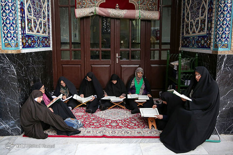 مراسم ترتیل خوانی قرآن کریم در حرم مطهر امام رضا (علیه السلام)