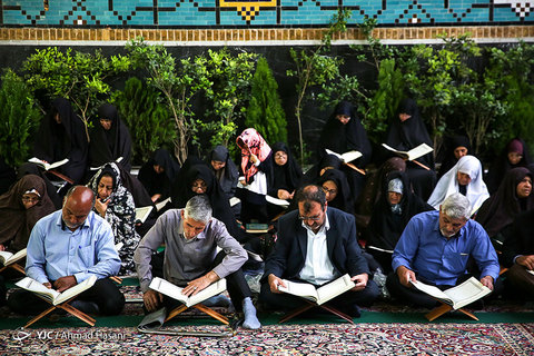 مراسم ترتیل خوانی قرآن کریم در حرم مطهر امام رضا (علیه السلام)