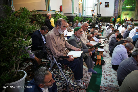 مراسم ترتیل خوانی قرآن کریم در حرم مطهر امام رضا (علیه السلام)