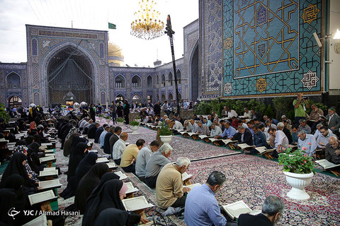 مراسم ترتیل خوانی قرآن کریم در حرم مطهر امام رضا (علیه السلام)