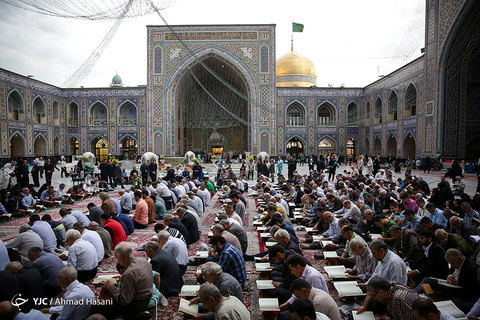 مراسم ترتیل خوانی قرآن کریم در حرم مطهر امام رضا (علیه السلام)