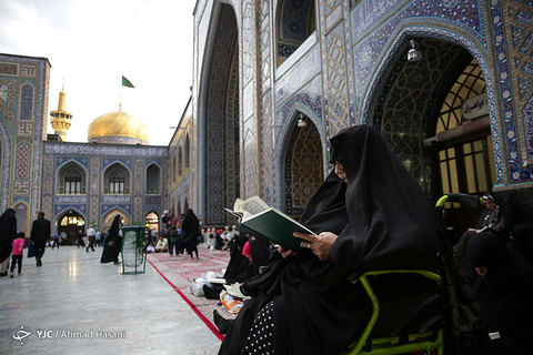 مراسم ترتیل خوانی قرآن کریم در حرم مطهر امام رضا (علیه السلام)