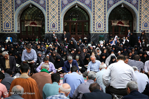 مراسم ترتیل خوانی قرآن کریم در حرم مطهر امام رضا (علیه السلام)