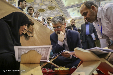 بازدید سید عباس صالحی، وزیر فرهنگ و ارشاد اسلامی از بیست وهفتمین نمایشگاه بین‌المللی قرآن کریم