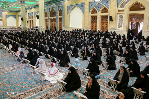 جزء خوانی قرآن در مسجد امام حسن عسکری (ع) قزوین