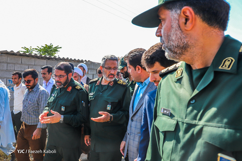 بازدید سردار غیب پرور از مناطق سیل زده گلستان