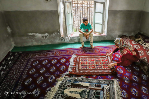افطاری مهمان خانواده‌ای ترکمن