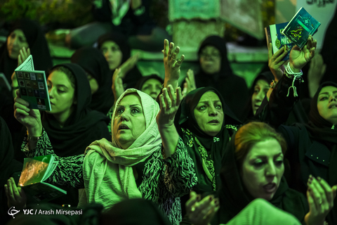 احیای شب ۲۱ رمضان در مزار شهدای گمنام کوهسار تهران
