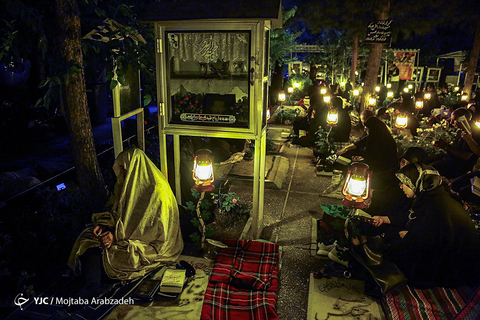 احیای شب ۲۱ رمضان در بهشت الزهراء تهران