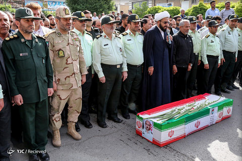 تشییع پیکر شهید حاجی مرادی در اسلام آباد غرب