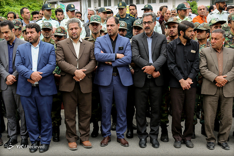تشییع پیکر شهید حاجی مرادی در اسلام آباد غرب