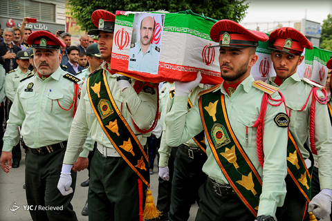 تشییع پیکر شهید حاجی مرادی در اسلام آباد غرب
