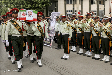 تشییع پیکر شهید حاجی مرادی در اسلام آباد غرب