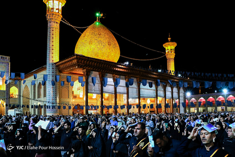 احیای شب ۲۳ رمضان در حرم شاهچراغ شیراز