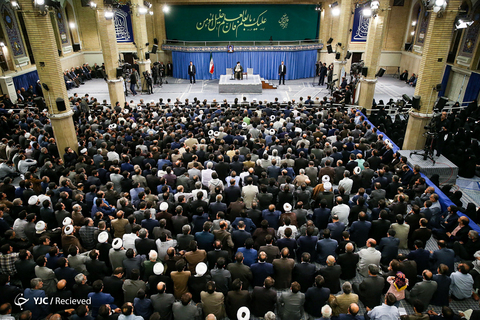 دیدار رمضانی اساتید دانشگاه‌ها با رهبر انقلاب