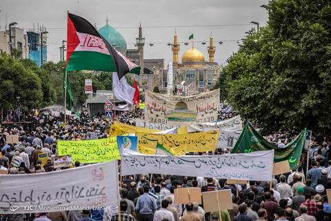 راهپیمایی روز جهانی قدس در مشهدمقدس
