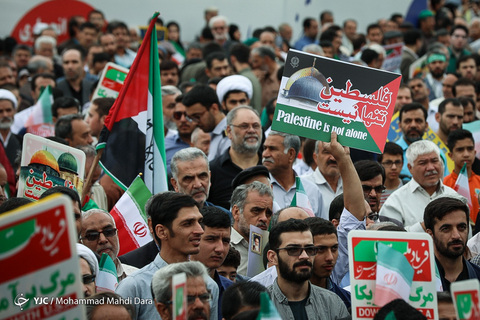 راهپیمایی روز جهانی قدس در مشهد مقدس