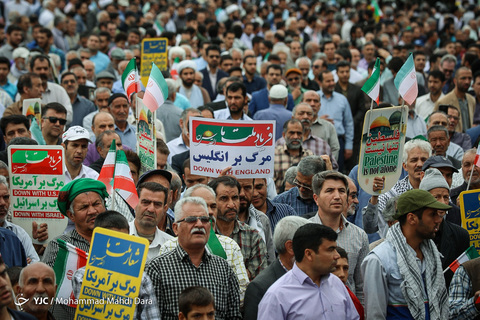 راهپیمایی روز جهانی قدس در مشهد مقدس