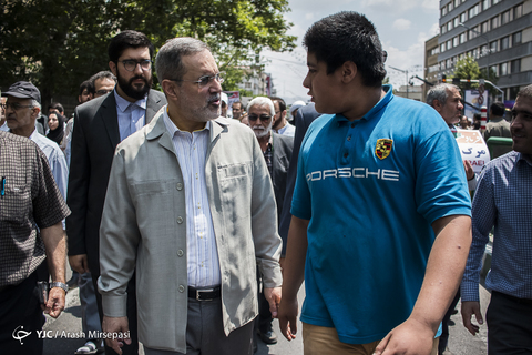 حضور سیدمحمدبطحایی وزیر آموزش و پرورش در راهپیمایی روز جهانی قدس ۹۸ تهران