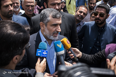 حضور سردار امیرعلی حاجی‌زاده فرمانده نیروی هوافضای سپاه در راهپیمایی روز جهانی قدس ۹۸ تهران