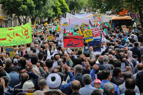 راهپیمایی روز جهانی قدس در زنجان