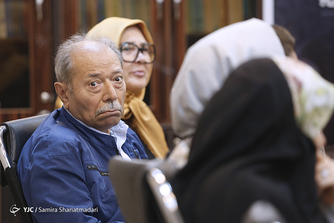 علی نصیریان بازیگر در نشست خبری سریال برادرجان