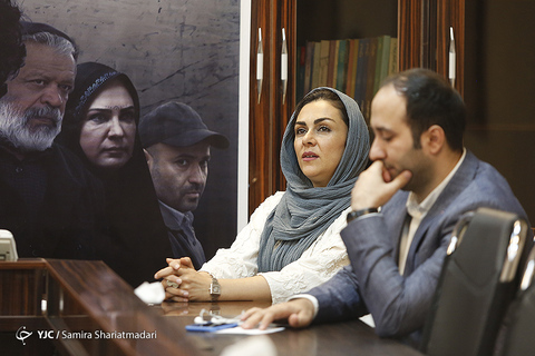 شیوا ابراهیمی بازیگر در نشست خبری سریال برادرجان