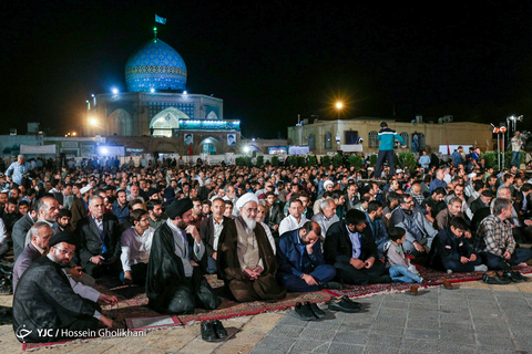 مراسم «شب وداع» با ماه رمضان در قزوین