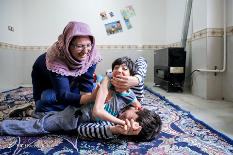 مُنیب؛ کودک خاص سیل‌زده