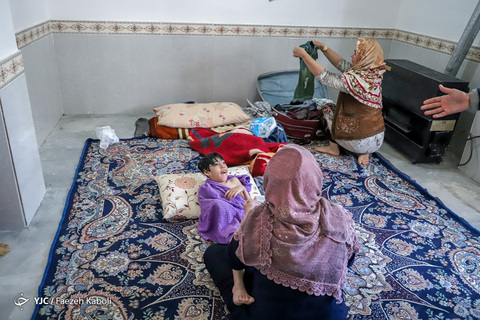 مُنیب؛ کودک خاص سیل‌زده