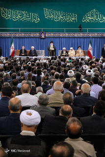 دیدار مسئولان نظام و سفرای کشورهای اسلامی با رهبر انقلاب