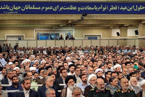 دیدار مسئولان نظام و سفرای کشورهای اسلامی با رهبر انقلاب