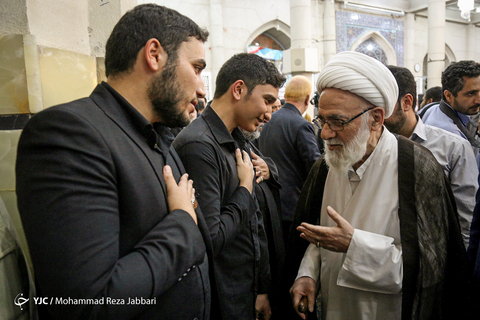 مراسم بزرگداشت حجت الاسلام محمد خرسند امام جمعه شهید کازرون در مسجد اعظم قم