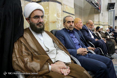 مراسم بزرگداشت حجت الاسلام محمد خرسند امام جمعه شهید کازرون در مسجد اعظم قم