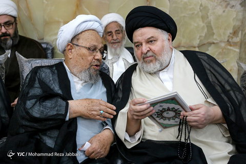 مراسم بزرگداشت حجت الاسلام محمد خرسند امام جمعه شهید کازرون در مسجد اعظم قم