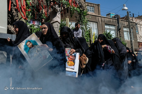 مراسم تشییع پیکر شهید مدافع حرم «محمد جنتی» معروف به «حاج حیدر» فرمانده ایرانی لشکر زینبیون پاکستانی