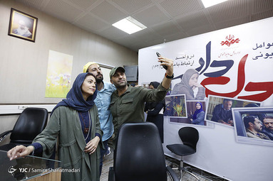 در حاشیه نشست خبری عوامل سریال رمضانی دل‌دار در مرکز امور مخاطبان رسانه ملی