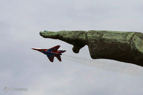 یک جنگنده MiG-29 در تمرین ارتش روسیه 